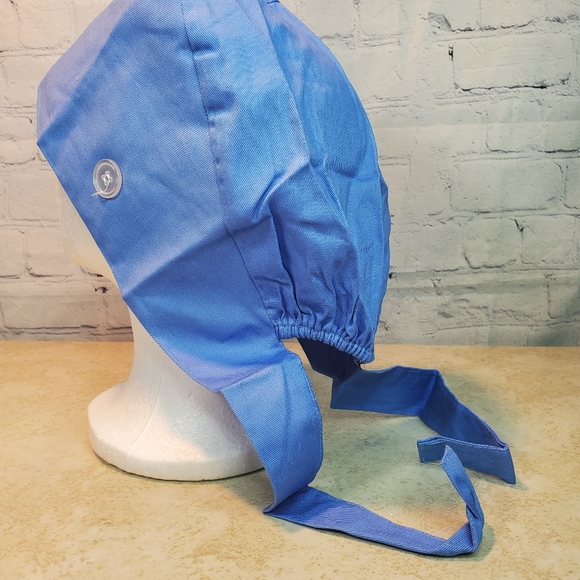 3 Scrub Cap Hat With Buttons - Picture 4 of 6